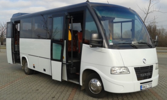 budapest airport taxi transfer to city irisbus mini coach